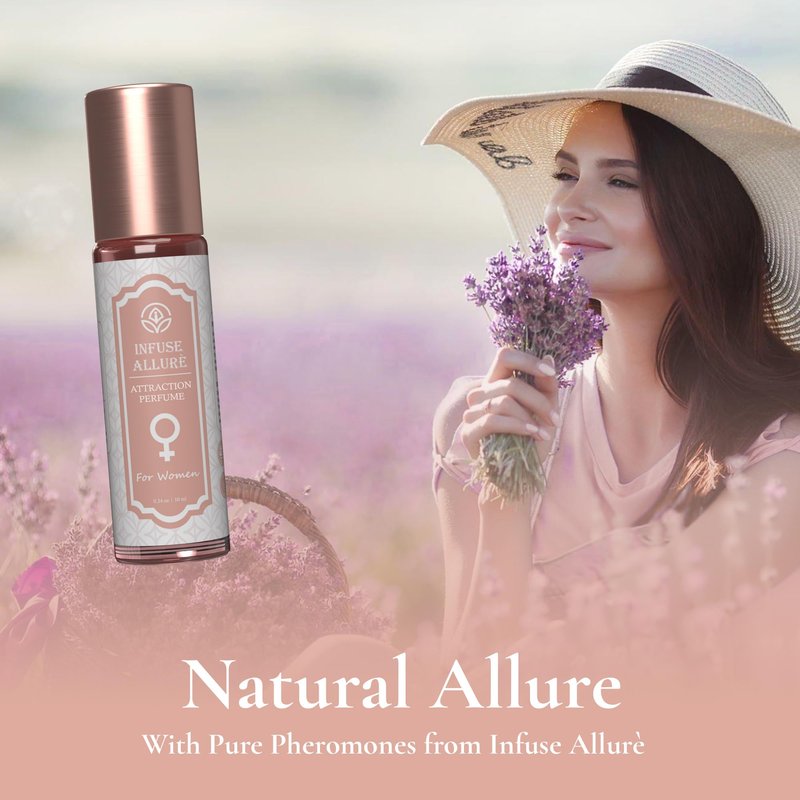 Premium Pheromones Perfume for Women – Alluring French Fragrance Sensual Elixir in Jojoba Oil Base with Androstenol, Androstenone & Pure Pheromones Long-Lasting Designed to Attract Men – 10ml/0.34oz