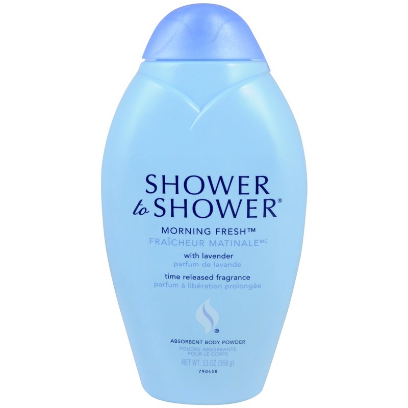 Shower to Shower Morning Fresh Body Powder with Lavender for Men & Women, Talc Free, Sweat Absorbing, Prevents Chafing & Odor, Deodorizing - 13 Ounce, Pack of 5