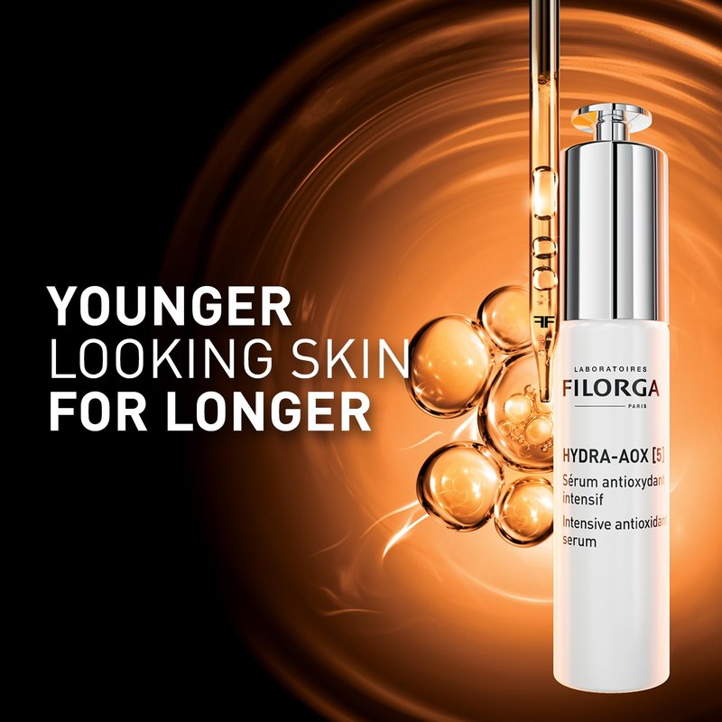 Filorga Hydra-AOX [5] Antioxidant Vitamin C Face Serum, 5 Powerful Antioxidants Including Vitamin C, E, and B3 Smooth and Protect Skin from Premature Aging and Oxidative Stress, 1.01 fl. oz