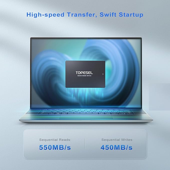 TOPESEL 240GB SSD SATA III SSD 2.5" Internal Solid State Drives for Laptop, Tablet, Desktop, PC
