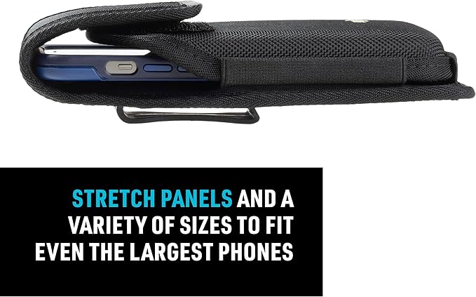 Nite Ize Clip Case Hardshell Universal Rugged Holster - Belt Clip Phone Case for Easy Access - Heavy Duty & Protective - Multi-Purpose - Durable Design - Hardshell Vertical, XXL
