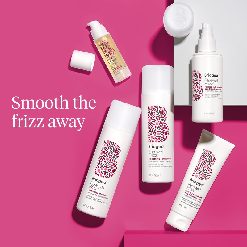 Briogeo Farewell Frizz Smoothing Conditioner | Silicone-Free Conditioner for Frizz Control, Hydration & Shine | Vegan & Cruelty-Free | 8 fl oz