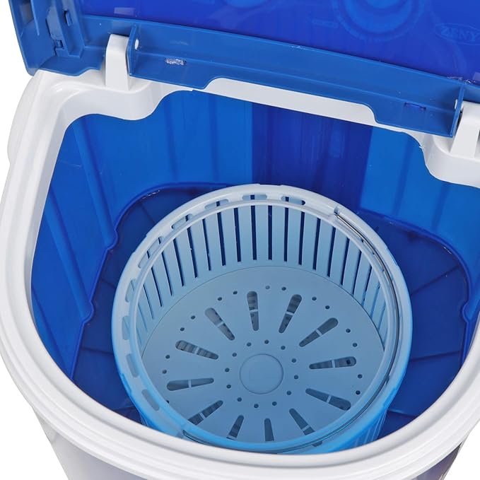 Nouva Mini Washing Machine, 5.7lbs Portable Washer for Compact Laundry Semi-Automatic Camping Washer & Spinner