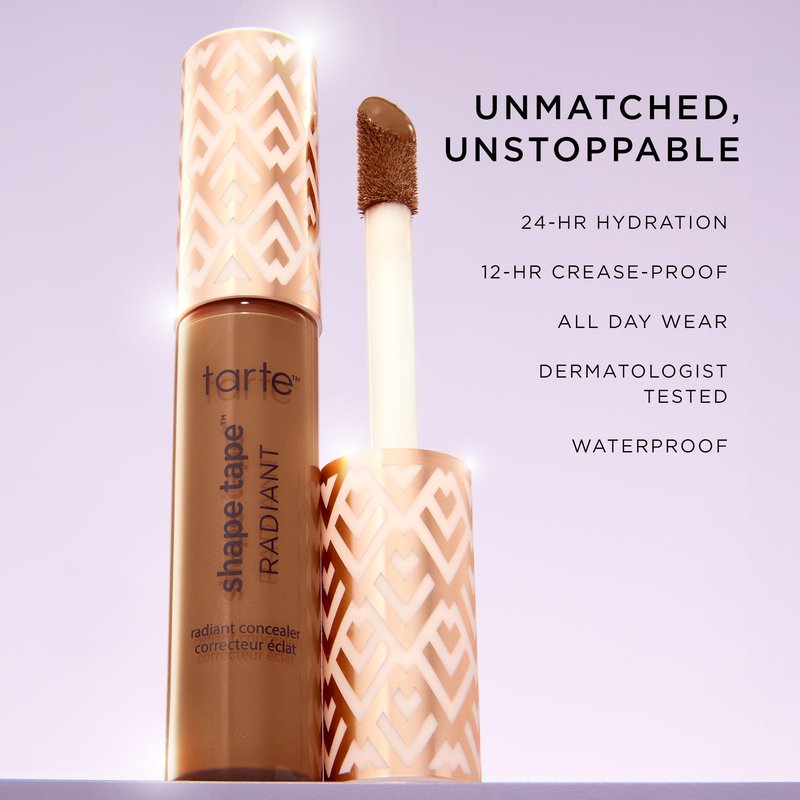 tarte shape tape radiant concealer – Medium-Coverage, Hydrating Finish Under Eye Concealer for Dark Circles, Redness & Discoloration, Vegan, Cruelty-Free, full size, 57S rich sand