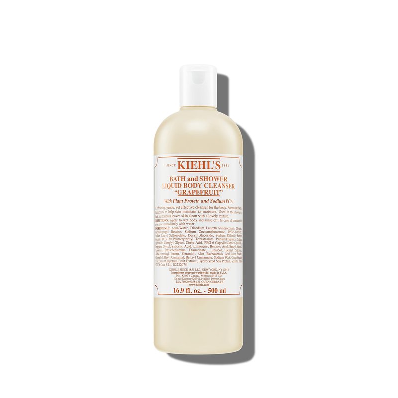 Kiehl's Grapefruit Liquid Body Cleanser, Gentle and Refreshing Foaming Body Wash, Aromatic Bath and Shower Experience, Maintains Moisture, Smooths Skin, Conditions, and Hydrates - 8.4 fl oz