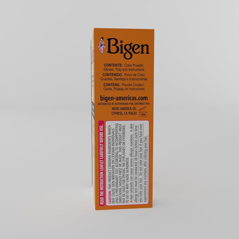 Bigen Oriental Black Permanent Hair Color Powder | 6 Pack for Long-Lasting Color