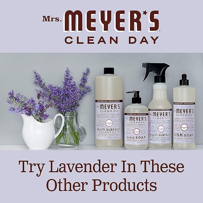 Mrs. Meyerâs Clean Day Lavender Laundry Detergent Concentrated Loads Per Bottle 64 Fl Oz (Pack of 5)