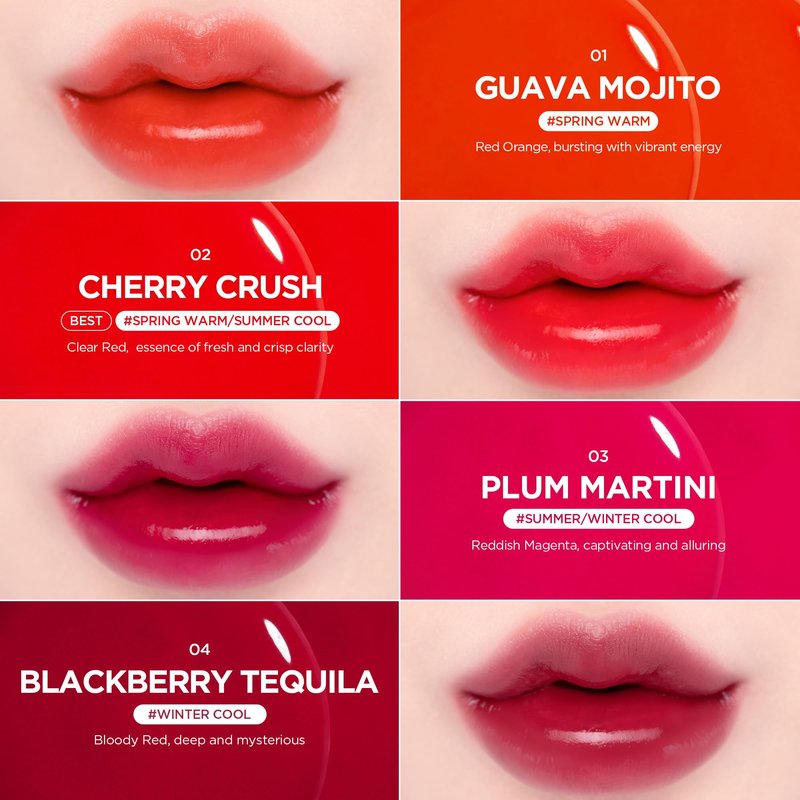 lilybyred Juicy Liar Water Tint | Korean Vivid Water-Gel Lip Stain, Fresh Fruit Colors, Intense Long-Lasting Stain, Moisturizing, Transfer-Proof, Lightweight Finish, 0.16 oz. (04 Blackberry Tequila)