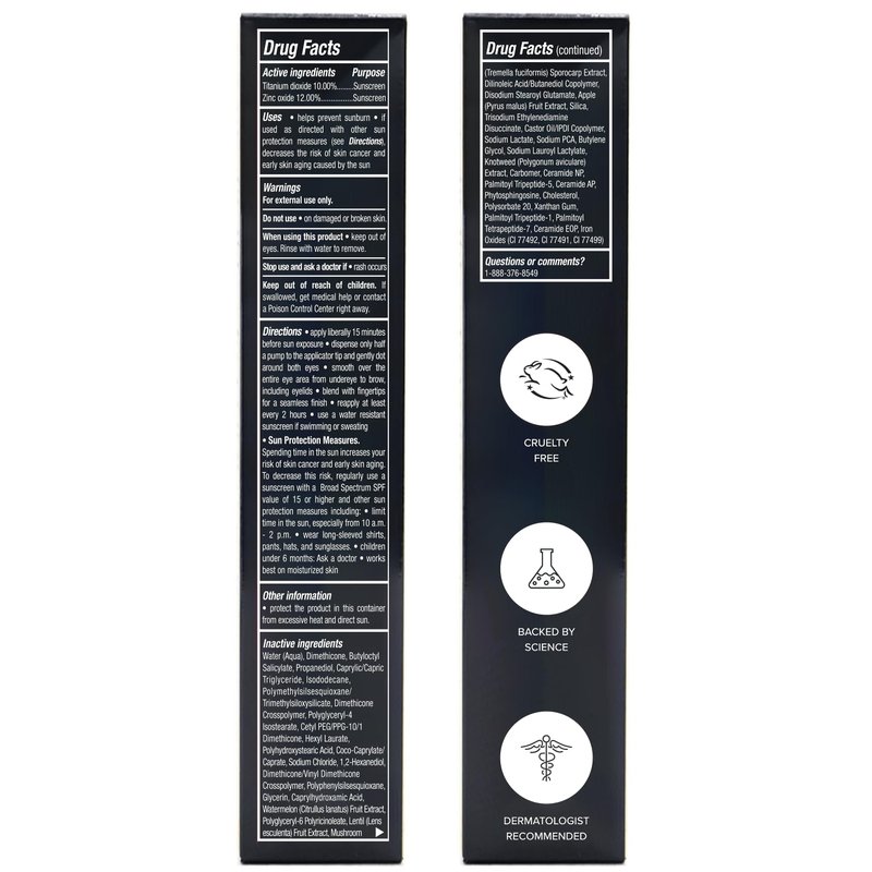 DRMTLGY Makeup Minimalist Duo SPF Bundle - Luminous Eye Corrector SPF 41 & Anti-Aging Tinted Moisturizer SPF 46