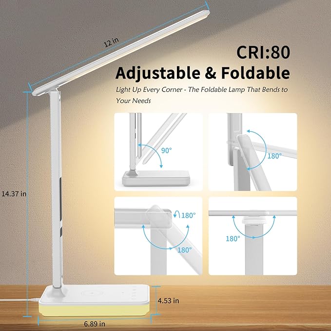 oviouit LED Desk Lamp for Home Office