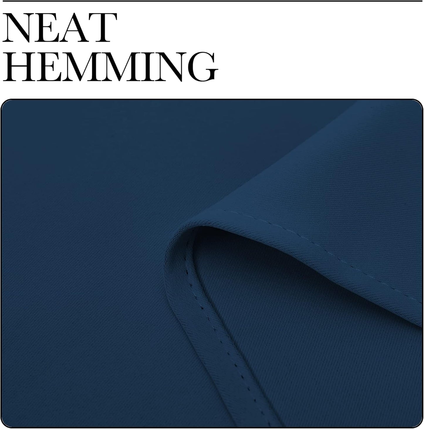 NICETOWN Moroccan Blue Room Darkening Curtains - Thermal Insulated Grommet Drapes, 42" x 78" (Set of 2)