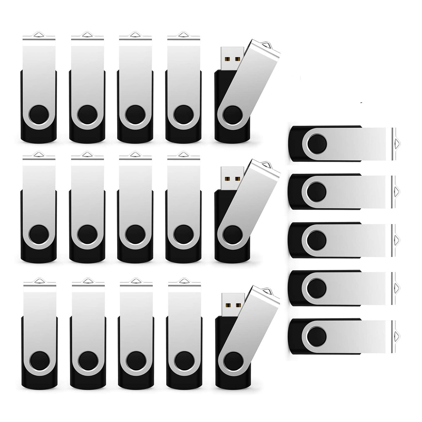 USB Flash Drive 256MB 50 Pack, Bulk USB 2.0 Thumb Drives Swivel Memory Stick Jump Drive Pen Drive,256MB 50 Pieces