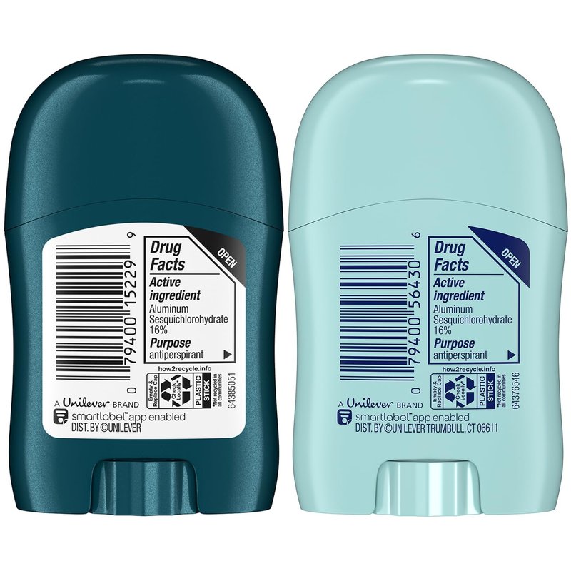 Degree Travel Deodorant Variety 24-Pack (12 Cool Rush + 12 Shower Clean) – 72H Body Heat Activated Mini Antiperspirant, 0.5 Oz Ea