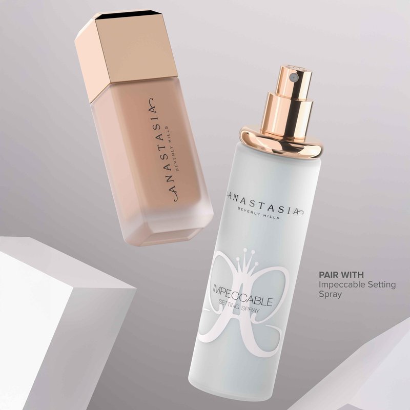 Anastasia Beverly Hills Impeccable Blurring Second Skin Matte Foundation - Full-Coverage Long-Wear Foundation with Soft-Focus Blurring Finish for Smooth Natural-Looking Skin - 3CR