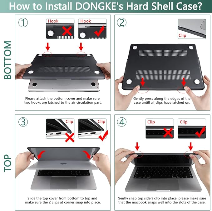 DONGKE Compatible with MacBook Pro 16 Inch Case (2026-2021 Release, M5 M4 M3 M2 M1 Pro/Max Chip), Plastic Hard Shell Cover with Keyboard Cover & Screen Protector for MacBook Pro 16", Dahlia Flowers
