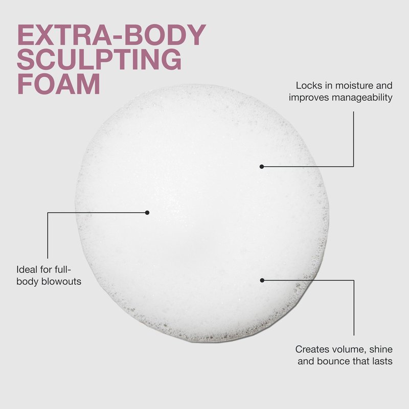 Paul Mitchell Extra-Body Sculpting Foam, Adds Fullness, Touchable Finish, For Fine Hair, 2 oz