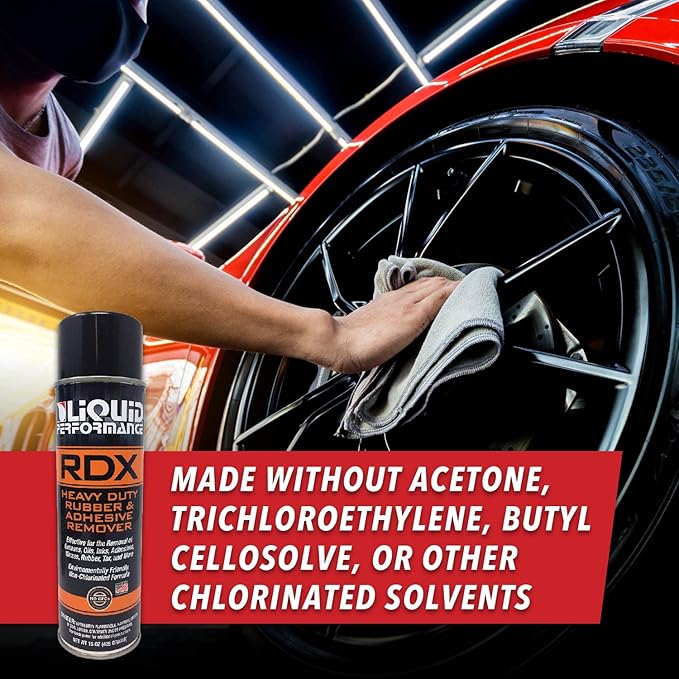Racing RDX Rubber and Adhesive Remover - 15 oz - Removes Grease, Oil, Ink, Dried Glue, and Residue - Non-Toxic Formula and Safe to Use - Liquid Performance