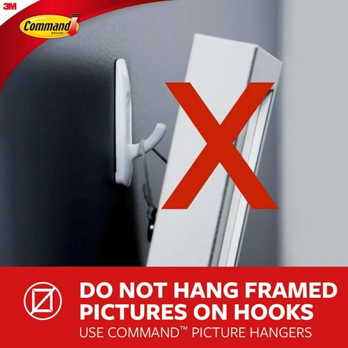 Command 5 lb Universal Picture Hanger - Damage-Free Hanging with 3 Frame Hangers & 6 Strips | Perfect for Home Decor