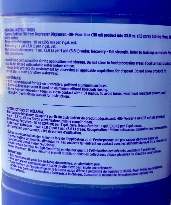 Ecolab KAY QSR Heavy Duty Degreaser Concentrate 1114105 - One Gallon