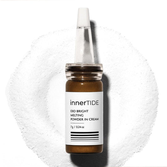 innerTIDE Exo Bright Melting Powder in Cream - 200 Million Exosomes, Glutathione, Collagen, Niacinamide | Hydrating, Barrier Repair, Brightening, Anti-Wrinkle, Pore Care | Korean Skin care 0.24oz / 7g