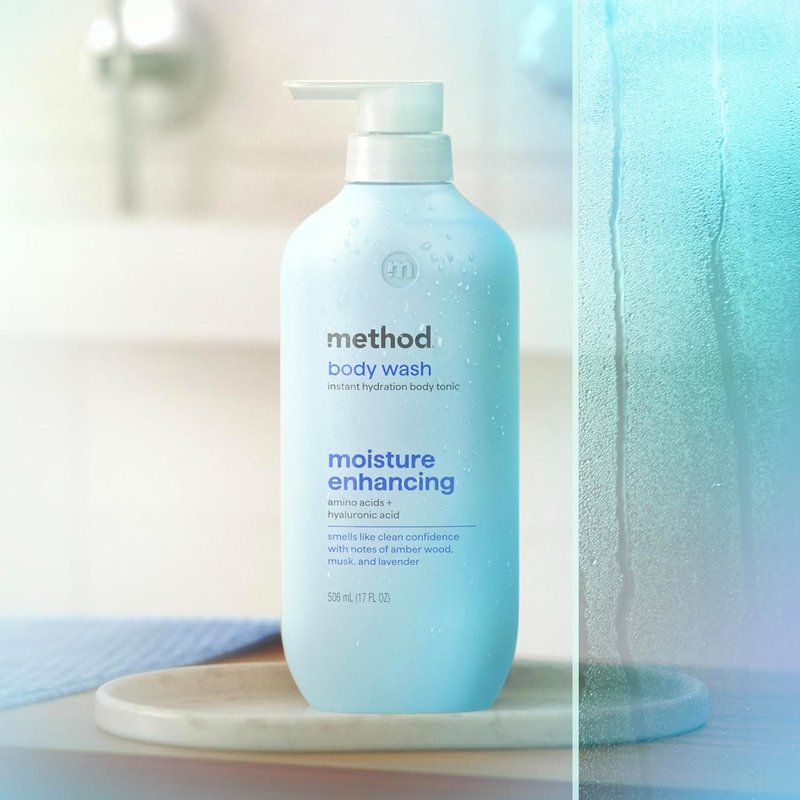 Method Body Wash - Instant Hydration Tonic with Amber Wood, Musk & Lavender | 17 fl oz