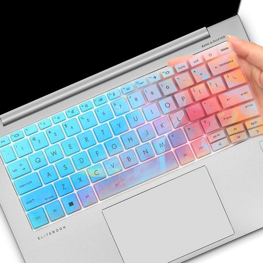 Colorful Keyboard Cover for HP EliteBook 830 835 840 845 1040 G9 G10 2025 2024 2023 2022 13.3 14 inch Laptop Accessories Keyboard Protective Skin (Not fit The 830/840/845/1040 G11 G8 G7 G6 G5 G4 G3)
