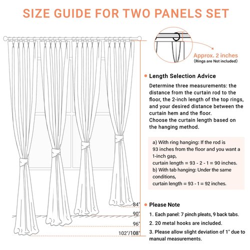 100% Blackout Shield Linen Look Textured Pinch Pleated Curtains Blackout Drapes 84 Inch Long 2 Panels Set, Cream Blackout Curtains for Bedroom & Living Room, 40" W x 84" L