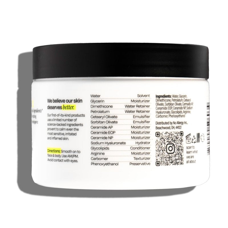 Untoxicated Moisturizing Cream - Facial Moisturizer & Body Cream for Sensitive Skin and NEA Approved for Eczema Relief - Ceramides & Hyaluronic Acid with No Common Irritants