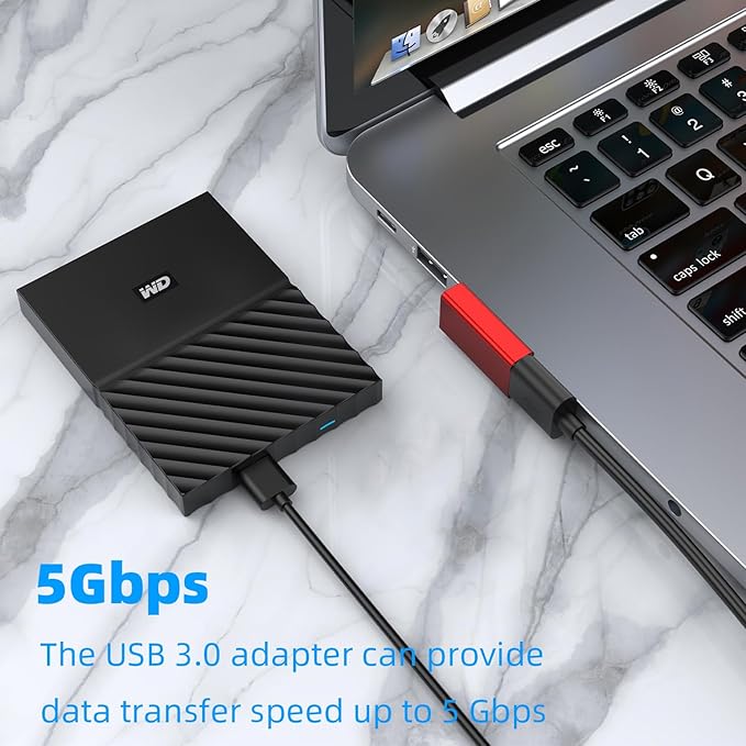 AreMe 90 Degree USB 3.0 Adapter 4 Pack, Up&Down, Left&Right Angle, Red