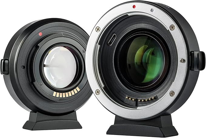 VILTROX EF-EOS M2 Lens Adapter Reducer Speed Booster 0.71x Auto Focus EF to EFM Lens Mount Adapter Compatible with Canon EF Lens to EF-M Mount Mirrorless Camera EOS M M2 M3 M5 M6 M10 M50 M100