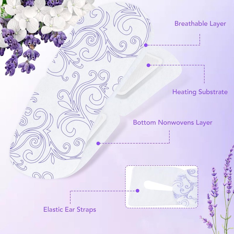 XPCARE 32 Pack Steam Eye Masks for Dry Eyes, SPA Warm Sleep Eye Mask, Disposable Heated Eye Mask for Dark Circles, Puffy Eyes, Relief Stress Eye Fatigue(Lavender)