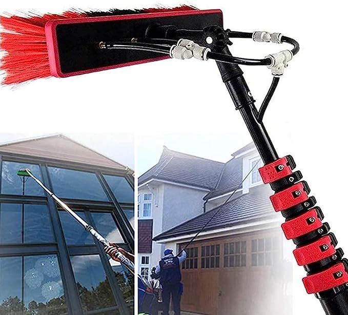 12-36 Foot Window Cleaning Water Fed Poles,Window Cleaning Water Fed Poles Roof Cleaning Tools,Cleaning Tool for Window Glass, Solar Panel,5.4m/18FT