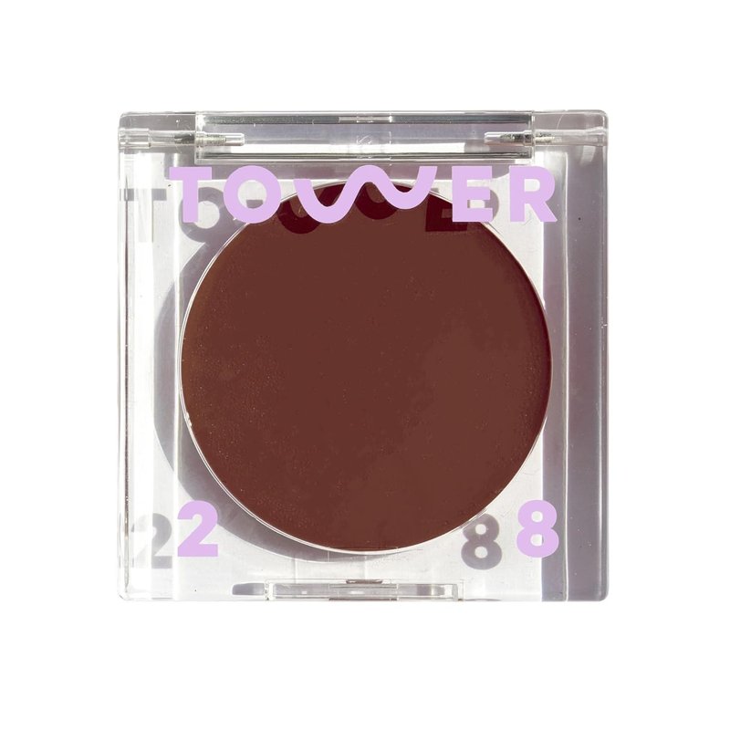 Tower 28 Sculptino Cream Contour - Vegan Matte Bronzer Balm for Sensitive Skin | Deep Neutral (0.16 oz)