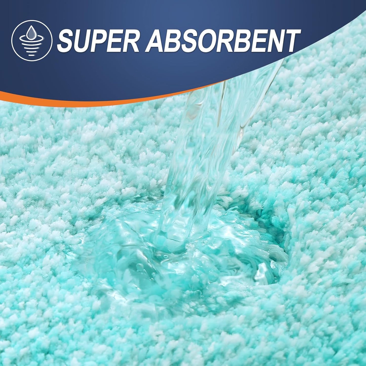 OLANLY Bath Rugs Mat - Extra Soft Microfiber with Rubber Backing | Quick Dry, Machine Washable, 30x20, Teal