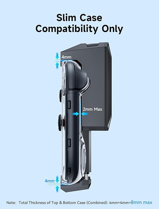 JSAUX Cooling Fan for Switch 2 (2025), Cool Down Accessories for Switch 2 (Stepless Adjustable Fan Speed), Cools to Enhance Performance & Extend Console Battery Life - Black (GP0201A)