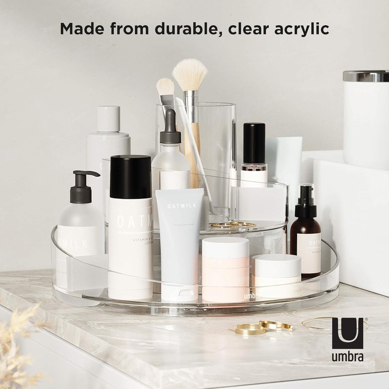 Makeup Organizer - Umbra Cascada Clear Acrylic Design | Compact & Stylish
