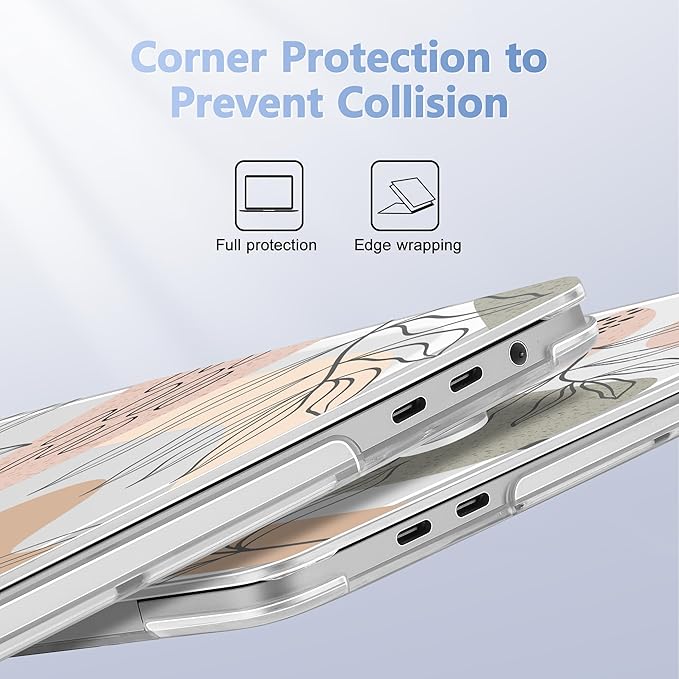 Lepeoac for MacBook Pro 16 inch Case 2019 2020 Release Model A2141, Plastic Hard Shell Cover with Keyboard Cover & Screen Protector for MacBook Pro 16 inch with Touch Bar & Touch ID - Tropical Leaves