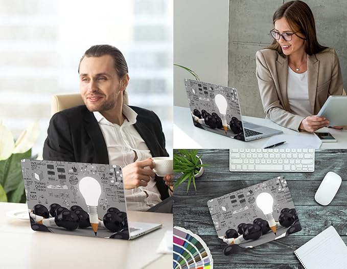 CISSOOK Creative Bulb Hard Shell Case for MacBook Pro 14 inch 2026 2025 2024 2023 2022 2021 Release M5 M4 M3 M2 M1