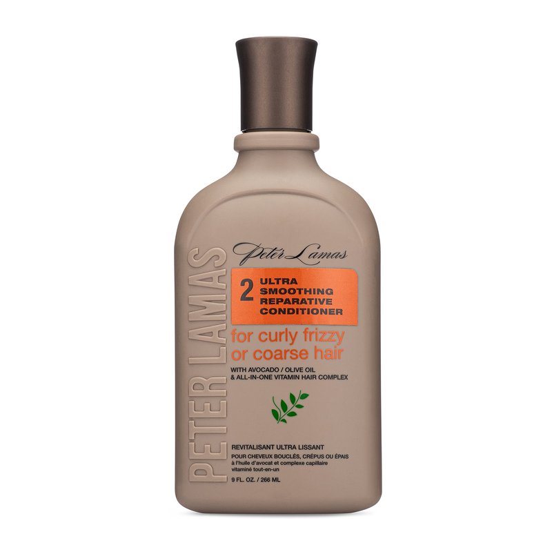 Peter Lamas Ultra Smoothing Conditioner (9 Oz) | Infused with Avocado and Olive Oil | Soften Hair, Increase Shine & Eliminate Frizz | For Curly, Frizzy, Coarse Hair | Vegan, Paraben & Sulfate-Free