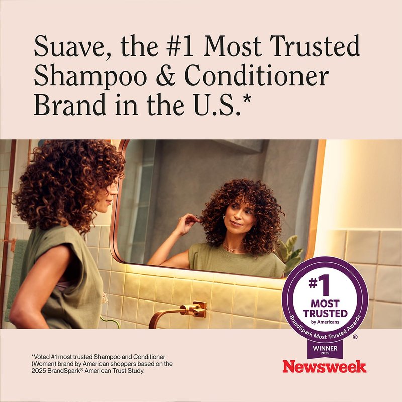 Suave Shampoo, Wild Cherry Blossom 6-Pack – Fragrant, Softening Formula with Vitamin E, 22.5 Oz Ea