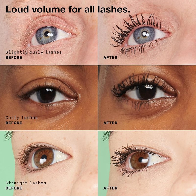 Clinique High Impact High-Fi Full Volume Mascara | Volume, Length, Non-Clumping, Smudge-Proof + Safe For Sensitive Eyes, Mini Travel Size, Black, 0.17 Fl Oz