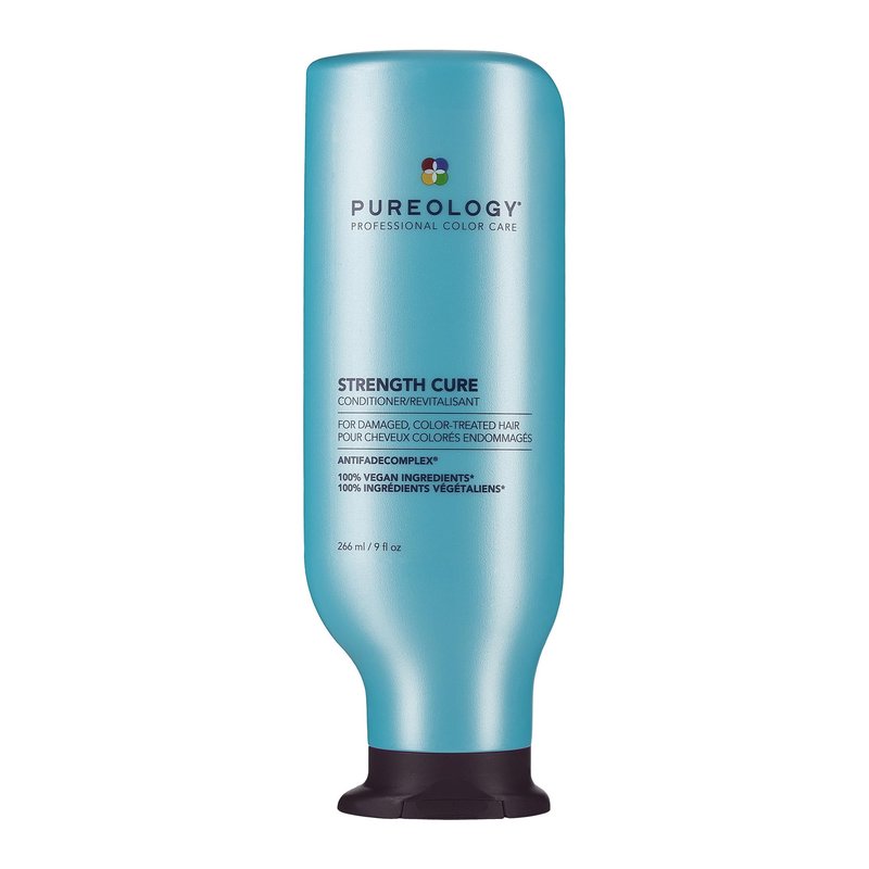 Pureology Strength Cure Shampoo - For Damaged or Color Treated Hair, Hair Repair, Reduces Damage & Seals Split Ends, Protects Color Vibrancy, Vegan & Sulfate Free