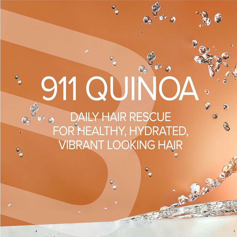 Biotop Professional 911 Quinoa Hair Repair Oil - Heat Protectant + Deep Conditioning Hair Treatment - Hair Care Ampoules for Damage - Combats Frizzy Hair (1.01 fl oz/30ml)