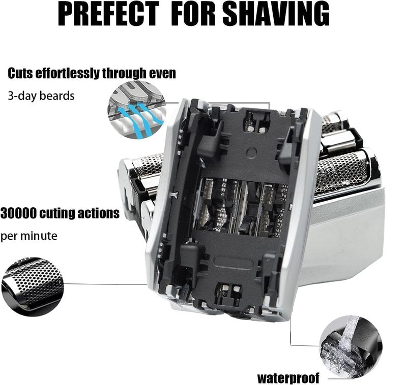 Braun Series 7 Replacement Head - 70S Blades for Electric Foil Shaver | Compatible with 720, 750CC, 760CC, 790CC, 9565
