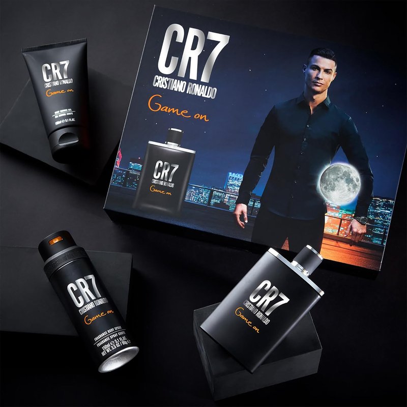 Cristiano Ronaldo Game On Men's Gift Set - 3.4oz EDT Spray, 5.1oz Shower Gel, 4.1oz Body Spray