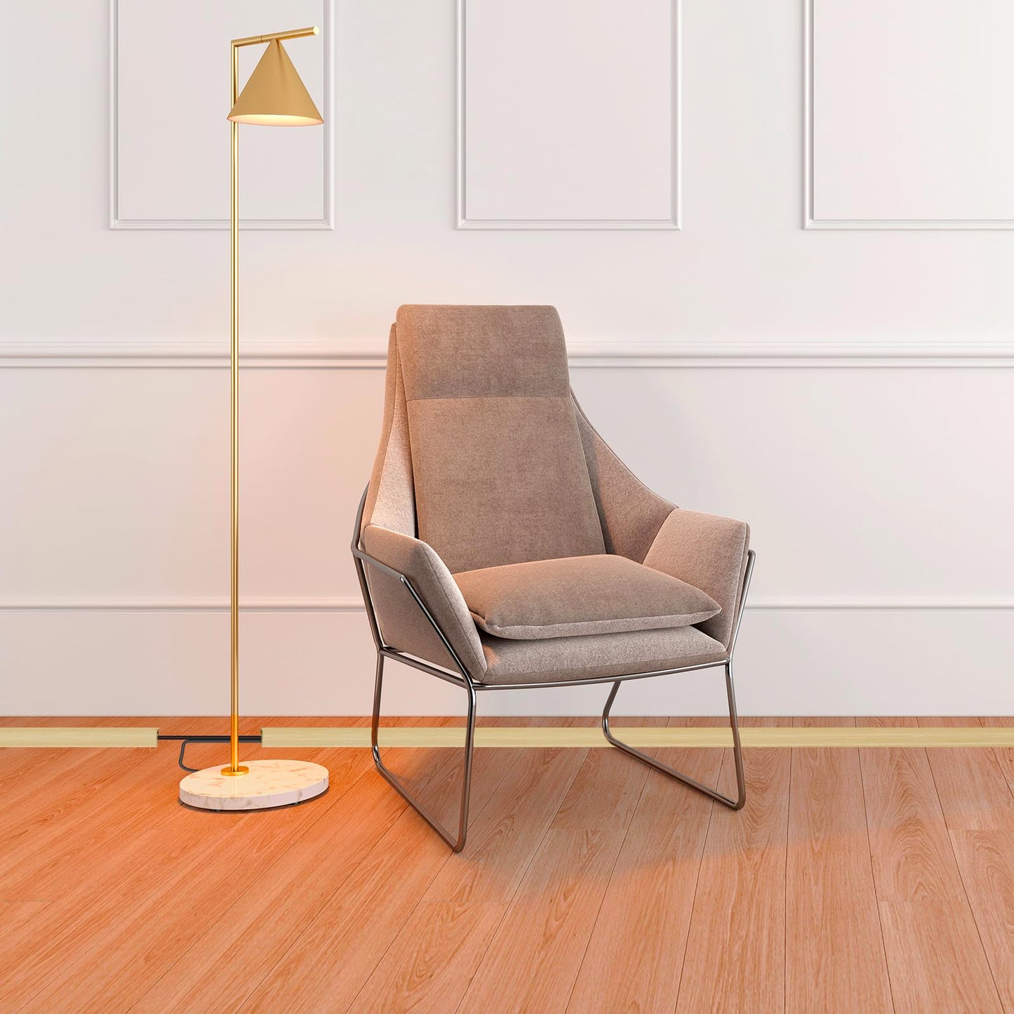 Floor Cord Cover Self Adhesive Cord Hider,3.3FT Cable Management, Extension Strip Protector for Wires, Prevent Cable Trips for Offices, Gyms, Exhibitions Cavity:0.39"(W) x0.27(H) WoodLightyellow