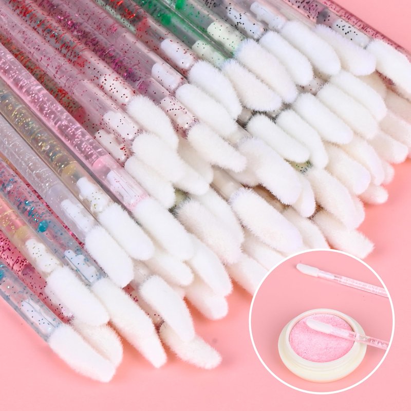 SACXFMC 1000 Pieces Crystal Lip Brush Disposable Lip Gloss Wands Lipstick Applicator