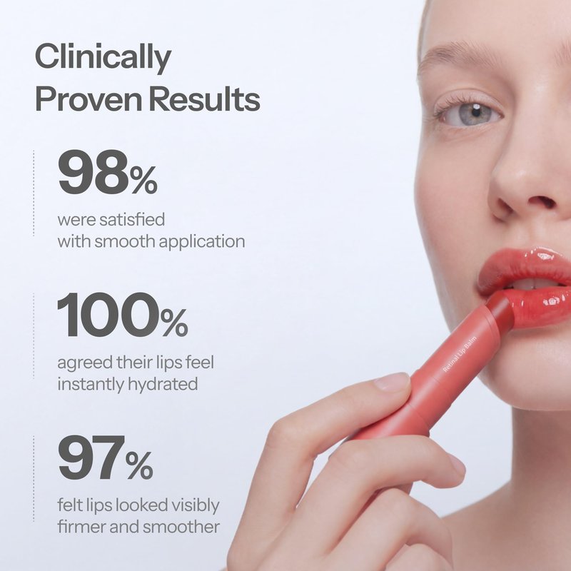 Dr.Different Retinal Lip Balm Tinted, Anti-Wrinkle Lip Treatment with Deep Hydration & Long-Lasting Moisture, K-Skincare made by Korean Dermatologist, 0.14oz