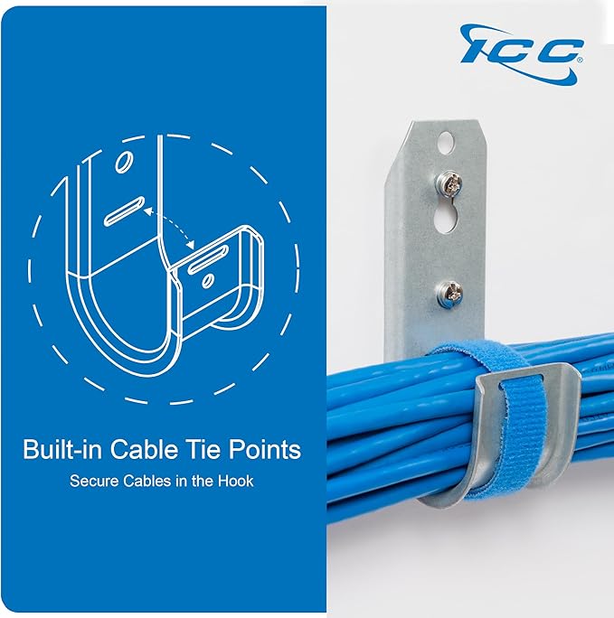 ICC J-Hook in 25 Pack (Wall Mount, 1 5/16 in)
