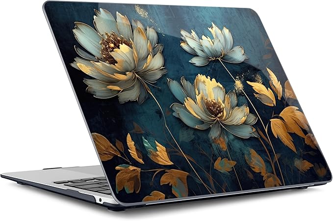 Batianda LumiArt Case for MacBook Air 13" M1 Chip, Blooming Flowers